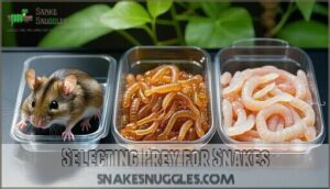 selecting prey for snakes