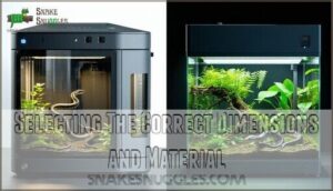 selecting the correct dimensions and material