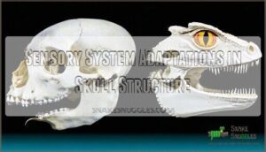 sensory system adaptations in skull structure