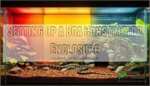 setting up a boa constrictor enclosure