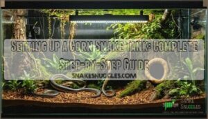 setting up a corn snake tank