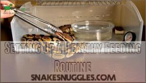 setting up a healthy feeding routine