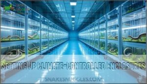 setting up climate-controlled enclosures