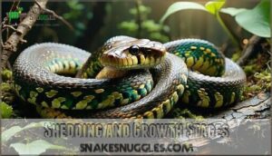 shedding and growth stages