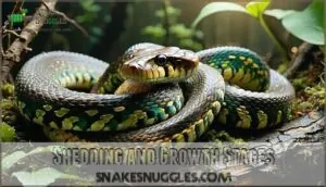shedding and growth stages shedding and growth stages