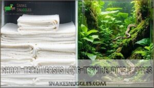 short-term versus long-term bedding choices