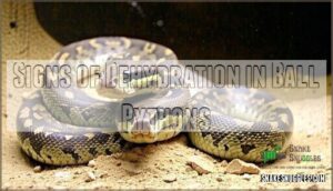 signs of dehydration in ball pythons