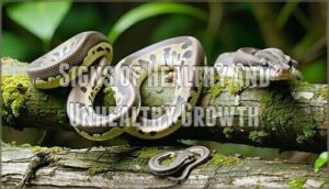 signs of healthy and unhealthy growth