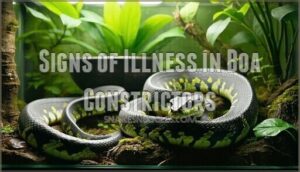 signs of illness in boa constrictors