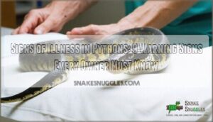 signs of illness in pythons