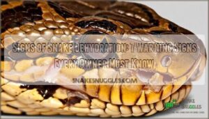 signs of snake dehydration