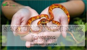 signs your corn snake enjoys handling