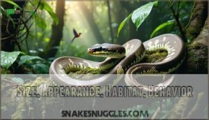 size, appearance, habitat, behavior