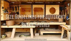 size guidelines for different snake species