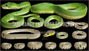 size range and body structure