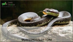 skin abnormalities and scale rot