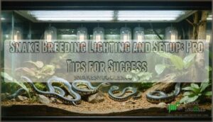snake breeding lighting and setup