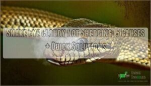 snake eye cloudy not shedding