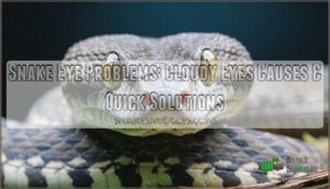 snake eye problems cloudy eyes