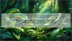 snake habitat in south america