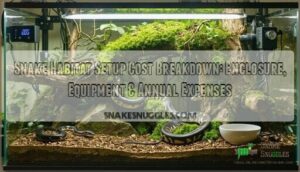 snake habitat setup cost breakdown