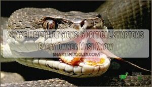 snake mouth rot signs