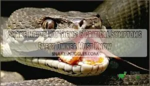 snake mouth rot signs snake mouth rot signs