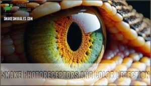 snake photoreceptors and color detection
