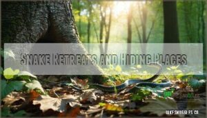 snake retreats and hiding places