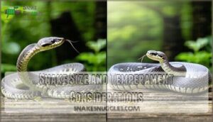 snake size and temperament considerations