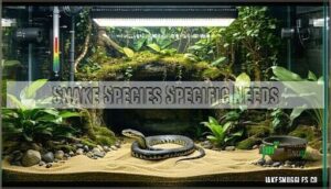snake species specific needs