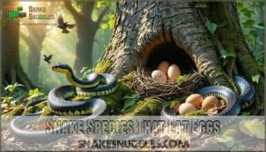 snake species that eat eggs