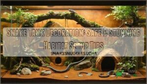 snake tank decoration