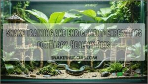 snake training and enrichment