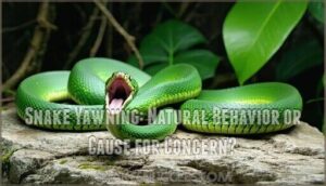 snake yawning: natural behavior or cause for concern