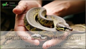 socializing and handling your snake