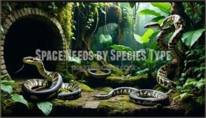 space needs by species type