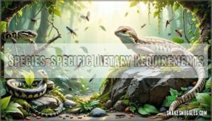 species-specific dietary requirements