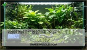 specific temperatures and humidity levels