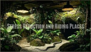 stress reduction and hiding places