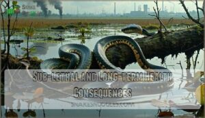 sub-lethal and long-term health consequences