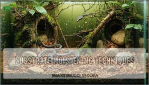 substrate moistening techniques