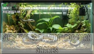 substrates to avoid for corn snakes