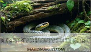 sunbeam snake habitat and environment