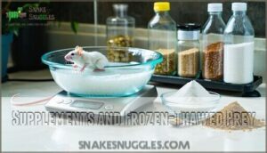 supplements and frozen-thawed prey