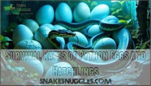 survival rates of python eggs and hatchlings