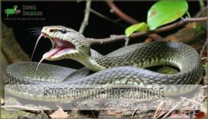 swallowing prey whole