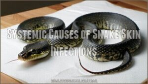 systemic causes of snake skin infections