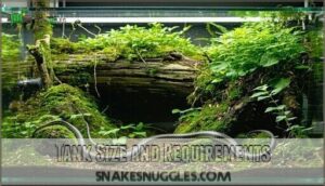 tank size and requirements
