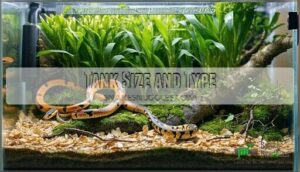 tank size and type